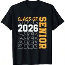Cute Unisex Premium Casual T-Shirts, "Super Proud Aunt Of 2026" Graduation Family T-Shirt, Comfortable Loungewear, Everyday Fashion, Party T-Shirt, Unisex Style, Gift T-Shirt, Sizes S - XXXXL, Black - 黑色 18 - 查看 6