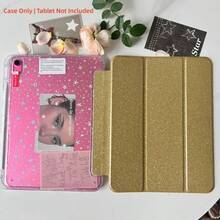 Star Case 相容於 Ipad (A16) 第11代/第10代 10.9吋 2025新款平板保護殼，Air8 11吋 (2026新款) 壓克力透明防彎曲背板，Air 4/5/6/7 亮面保護殼，Air11，三折設計，內建筆槽，支援自動休眠/喚醒功能，黑色 (不含平板配件) - 彩色 - 查看 10