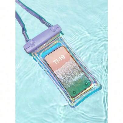 1pc Waterproof Anti-Fall Outdoor Phone Bag, Beach Essentials, Beach Accessories, Pool Float