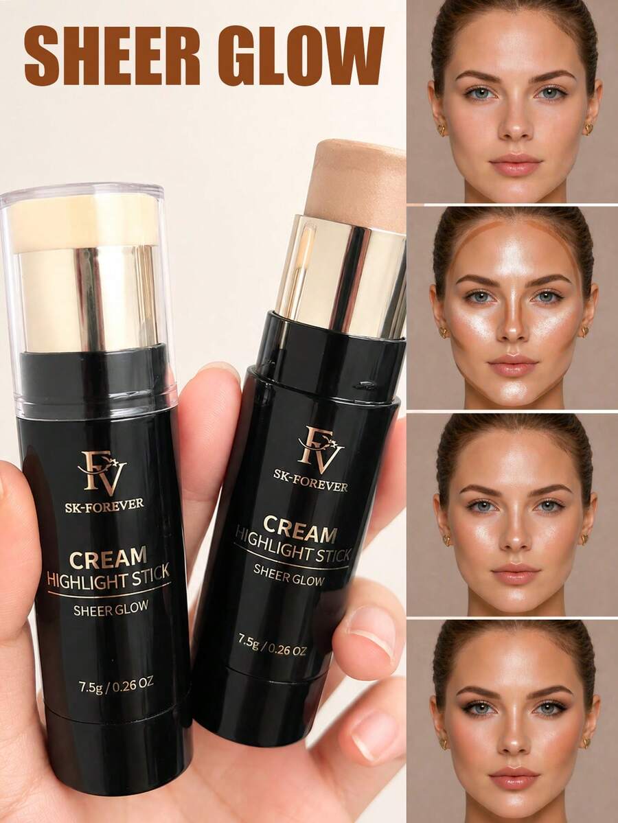 FV Sculpt 琥珀色長效高顯色抗汗輕盈滑順不油膩品牌彩妝臉部化妝品，適合 Y2K 時尚派對、生日、情人節禮物、電音派對