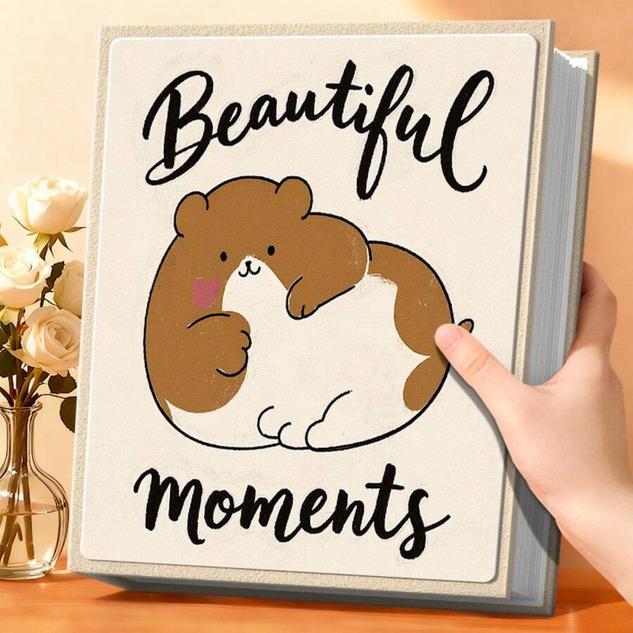 6-Inch Photo Album, Large Capacity 200 Pockets, Velvet Material, Suitable For Family, Wedding, Anniversary, Travel, Graduation, Ideal Gift
