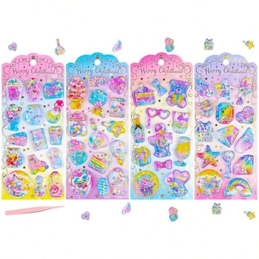 Kids 3D/DIY Stickers - Set Of 4 (D) - View 1