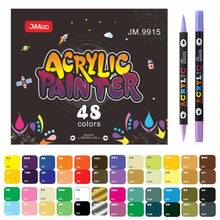 24-240 Colors Dual Tip Acrylic Marker Set, Durable And Fade-Resistant, Ideal For Artists Painting, Illustration, Craft Arts, Back To School Coloring Books And Other DIY Projects. Suitable For Paper, Fabric, Wood, Stone, Plastic, Glass, Ceramic, Pumpkin And Other Materials. Suitable For Students And Adults, Also An Ideal Gift For Thanksgiving, Halloween, Christmas. - Double-ended acrylic pen - View 19