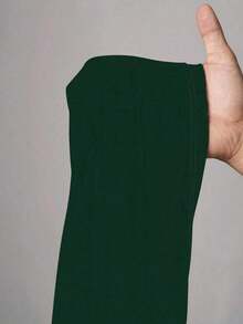 Camiseta de mujer con gráfico de letras y números de estilo minimalista casual, adecuada para el verano - Verde - Ver 3