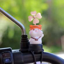 Popular Cute Windmill Bicycle Motorcycle Decoration Duckling Car Ornament Animal - Upgraded Version With Rotating Fan - View 24