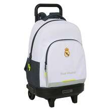 | School Backpack Real Madrid 25/26, Adaptable To Trolley (Without Trolley), Main Compartment With Zipper, Identification Card, Top Handle, Kids, 1″, Reinforced Base - Option 10 - View 2