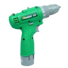 Cordless Drill/Driver With 3/8 Inch Chuck, 12V, Dual Voltage, With Carrying Case And Charger. - 綠色 - 查看 2