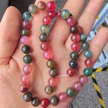 1 串 4/6/8/10/12 毫米天然玛瑙圆珠，促进智慧/脉轮平衡治疗石，适合 DIY 珠宝制作/手链/项链和其他珠宝配饰 - 彩色 - 查看 35