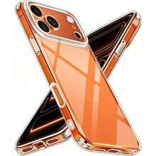 Funda suave transparente de alta transparencia, anti-amarilleo y anti-huellas compatible con iPhone 15 14 13, funda transparente minimalista compatible con iPhone 16 Pro Max 17 Pro Max 12 Mini 11 XS Max XR 7 8 Plus SE2022 - transparente - Ver 8