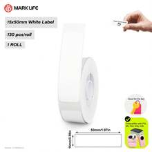 Marklife 1 Rolls White 12mm-15mm Wide Thermal Label Sticker, Waterproof, Five-Proof Protection, Premium Quality Paper - Perfect For Organizing & Labeling, For P11, P12, P15, P50 Inkless Printer,Used For Household Storage And Organization Labels, Name Tags, Gift Notes, Etc - View 11
