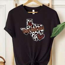 Texas BobC AT S MOM, Texas State, BobC At Pride Shirt S220G Thick Cotton T-Shirt - Made Of Pure Cotton, Thick And Breathable, Durable And Comfortable. It Has A Casual And Relaxed Style, Making It Very Suitable For Work, The Gym, Travel, Leisure Outings, Outdoor Activities, And Seasonal Wear. Great For School, Urban Style, Or Simply Relaxing At Home And Enjoying Relaxed Comfort. - 黑色 - 查看 7