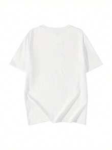 Short-Sleeved T-Shirt For Women, Summer, Round Neck, Loose Top - White - View 4