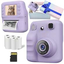 Kids Camera Instant Print Children's Camera Toddler Cameras For Girls 1080P High-Definition Video Recording 2.4 Inch Screen Kids Instant Cameras Kids Camera Toys For 3 4 5 6 7 8 9 10 Year Old Girls Boys Christmas Birthday Gift With Gift Box - Multicolor-a29 - View 19