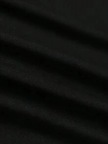 Elegant Minimalist Short Sleeve T-Shirt For Women, Slim Fit And Slim For Summer - 黑色 - 查看 5