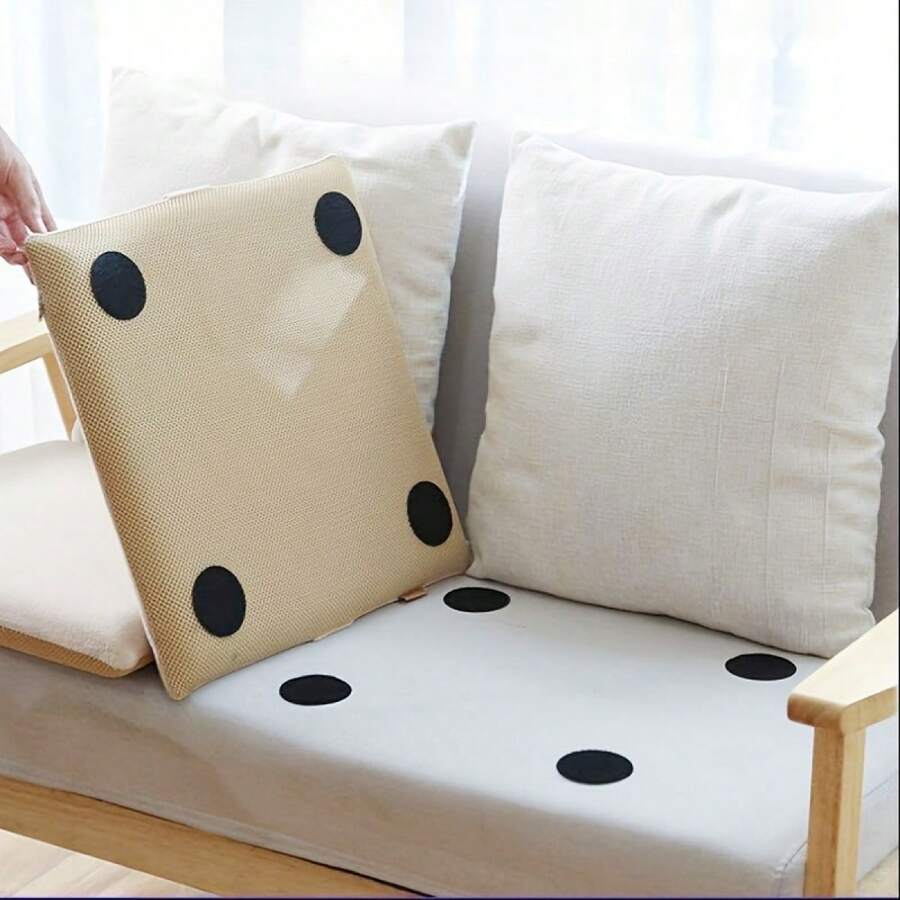20/50pcs (10 Pairs/25 Pairs) 2-Inch Heavy Duty Non-Slip Grippers, Suitable For Home, Office, Gym - Reusable Self-Adhesive Hook And Loop Pads, Removable Adhesive Backing, Washable, For Carpets, Bedsheets, Sofa Cushions, Protective Pads - Multicolor - View 1