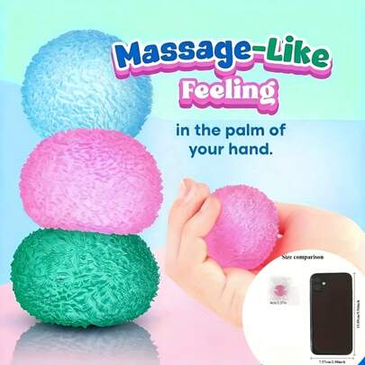 Soft Sensory Pressure Ball, Memory Gel Finger Squeeze Toy, Large Size For Anxiety Relief, Toys For Children And Adults With Autism, ADHD, Relaxation, Party Favor