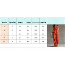 Fashionable Casual Two-Piece Set With Hood And Buttons, Sleeveless Top And Wide Leg Pants For Women - 綠色 - 查看 5