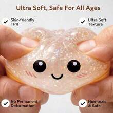 1pcs 8.5cm Dumpling Squishies Stress Relief Balls, Handmade Squeeze Fidget Toys With Steamer Storage Case, Soft TPR Slow Rebound Big Bun Squishy, Realistic Food Shaped Sensory Squeeze Toy, Anxiety Relief & Focus Decompression Prop, - 紫色 - 查看 4
