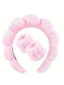 1 băng đô che mặt / 2 băng đeo cổ tay che mặt / 3 bộ băng đô spa, băng đô trang điểm, băng đô che mặt, băng đô chăm sóc da, băng đô mút xốp mềm mại, nơ, họa tiết bong bóng, băng đô spa, băng đeo cổ tay, phụ kiện tóc cho phụ nữ và bé gái, thích hợp cho yoga, chạy bộ, thể dục, chăm sóc da, đắp mặt nạ dưỡng ẩm, vệ sinh, phụ kiện làm đẹp, đồ dùng thiết yếu cho bản thân, đồ dùng phòng tắm, đồ thể thao, mọi mùa, spa tại nhà, người bạn đồng hành tại phòng tập gym. - Nhiều màu - Xem 18