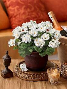 Lot de 5 fleurs artificielles de printemps et d'été (11,81 pouces, 5 têtes), en forme de pommier sauvage, disponibles en rouge, blanc et rose. Idéales pour décorer une table, un jardin intérieur ou extérieur, des compositions florales de mariage et pour remplir des vases. Parfaites pour les fêtes, les anniversaires, les cours, les porches, la décoration de la maison et du bureau, ainsi que pour les anniversaires de mariage, les remises de diplômes et autres occasions. - Multicolore - Voir 5