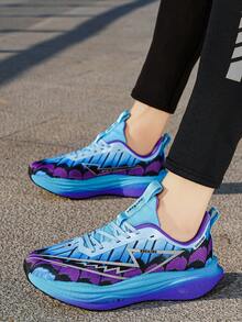 Men's Running Shoes, Lightweight & Fashionable Versatile Running Shoes, Professional Marathon Full-Length Carbon Plate Racing Shoes, Shock-Absorbing & Rebound Sports Shoes, Training Shoes, Suitable For Outdoor Sports And Casual Fitness, Unisex, All Seasons - Purple Moon - View 13