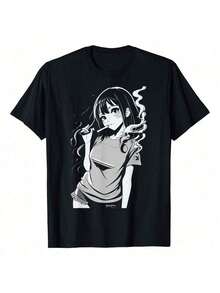 1 Piece McBelchers Women's Oversized Retro Burger Butt T-Shirt, Bob's Burgers, 180g, 100% Cotton - 黑色 4 - 查看 1