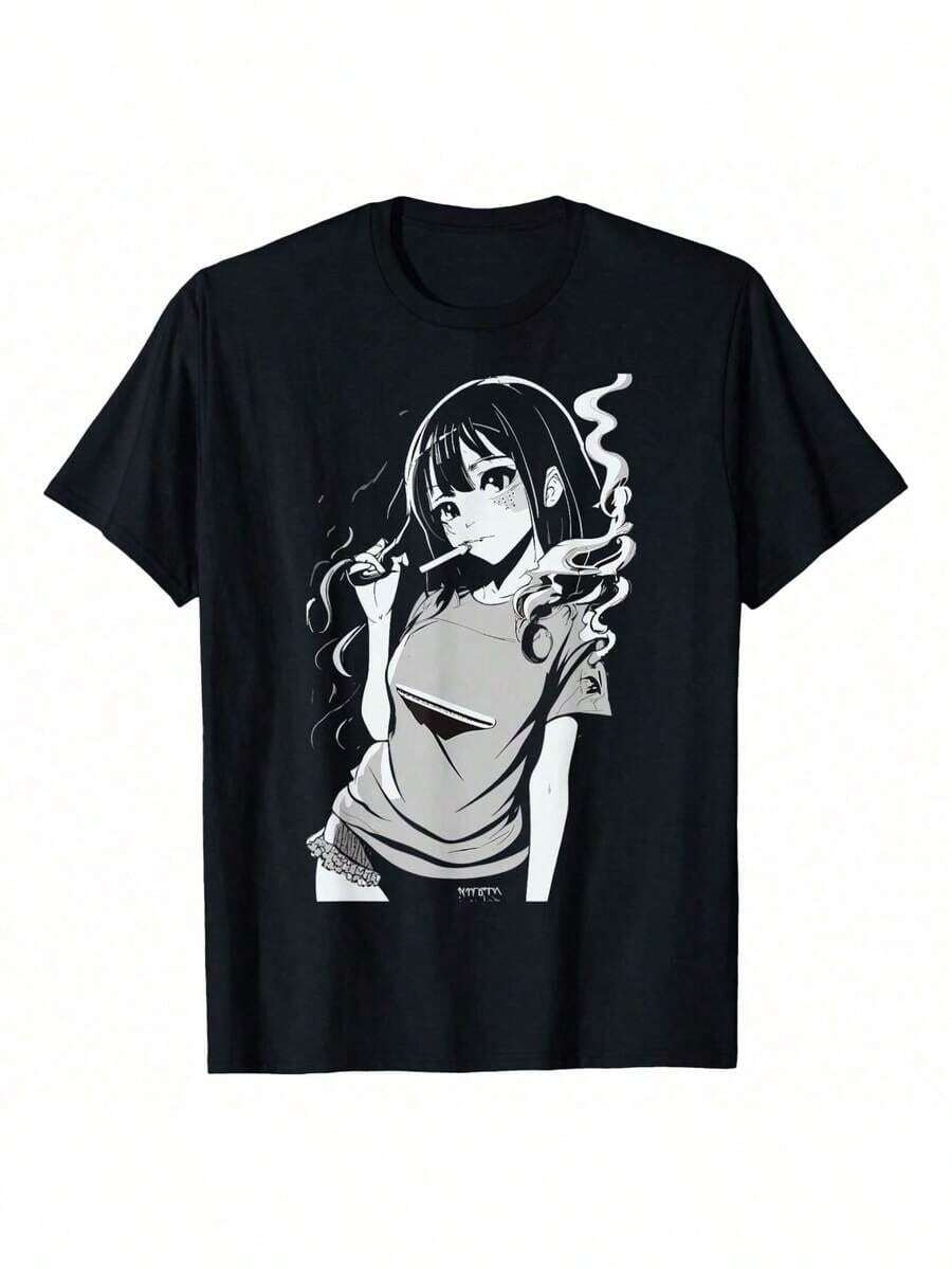 1 Piece McBelchers Women's Oversized Retro Burger Butt T-Shirt, Bob's Burgers, 180g, 100% Cotton - 黑色 4 - 查看 1