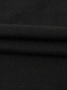 Camiseta con Logo/Foto Personalizada, Camiseta con Logo de la Empresa Personalizada, Camiseta con Logo de Negocio, Ropa con Logo de Equipo, Camiseta con Tu Foto - Negro - Ver 4