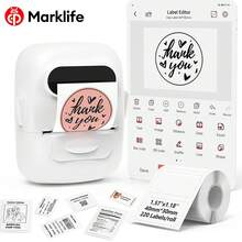 Marklife P50 Small Business & Home Office Portable Printer, Mini Wireless Label Sticker Maker, Bluetooth Thermal Label Sticker Printer - Multicolor - View 2
