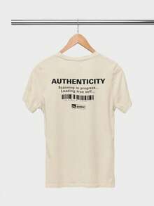 Aveloz Authenticity Men's T-Shirt, Comfortable, 100% Cotton - Putih Gading - View 3