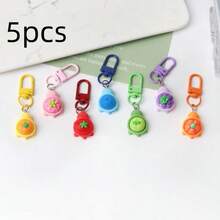 5/10pcs Multi-Style & Multi-Color Fruit Turtle Keychain, Resin Bag Pendant Charm, Creative Keyring Gift - Turtle Pendant - View 13