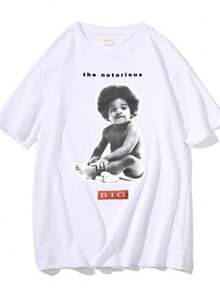 Women's T-ShirtsRapper  Poppa Graphic T Shirt Men's Rap Oversized Short Sleeve  T-Shirts Men Women Hip Hop Tshirt - 白色 - 查看 1