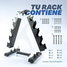MUUK FITNESS Strength Training Dumbbell Rack - 4-level Support - View 6