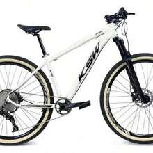 KSW 29-Inch Wheel Bicycle, 9 Speeds, Hydraulic Brakes, Lockout, And 11/40 Cassette. White Color. Frame Size 19. - 紅色的 - 查看 1
