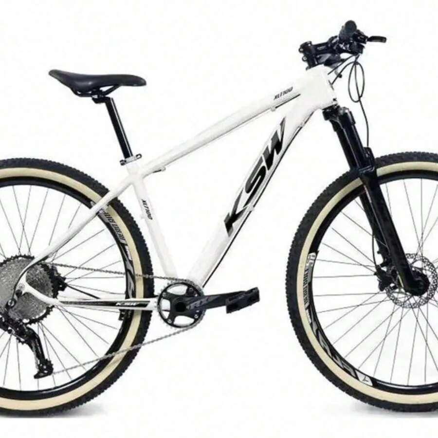 KSW 29-Inch Wheel Bicycle, 9 Speeds, Hydraulic Brakes, Lockout, And 11/40 Cassette. White Color. Frame Size 19. - 紅色的 - 查看 1