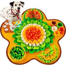 1 件装互动式犬猫嗅闻垫 - 耐用慢食训练垫，可缓解压力并刺激智力 - 完美的益智玩具 - 彩色 - 查看 24