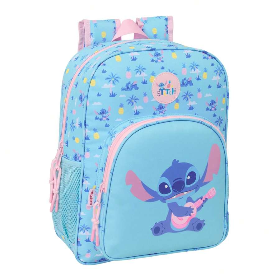 Safta Disney | Mochila Escolar Guardería Stitch Adaptable a Carro Compartimento Principal con Cremallera, Ergonómica y Acolchada, Bolsillos Portabotellas, Bolsillo Frontal, Cremallera Doble Tirador, Infantil - Envío GRATIS ✅ Entrega 24/48h a España (península) - Opción 8 - Ver 1