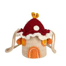 1 Pcs Cartoon Cute New Large Cartoon Knitted Bag Finished Mobile Phone Bag Crossbody Bag - D - View 3