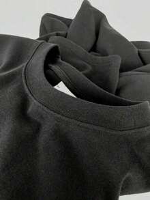 Palabras coloridas que expresan alegría y motivación al destacar la importancia de cada mensaje en un entorno positivo y lleno de energía Camiseta mujer doble cara casual cómoda para uso diario - Negro - Ver 5