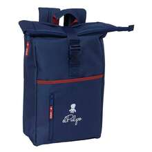 | Double School Backpacks El Pulpo For Laptop And Tablet, Padded Anti-Theft Back Compartment, Double Pull On Main Zipper, Front Zipper Pocket, Top Handle, Navy - Option 11 - View 2