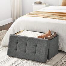 Storage Benches & Ottomans - Dark Grey - View 2