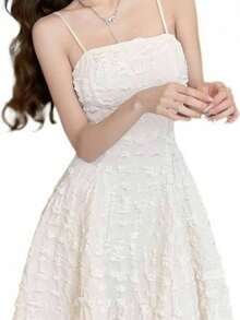 Women Maxi Dresses - Apricot - View 6