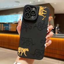 Funda De Teléfono De Silicona Con Patrón Gráfico De Tigre Para IPhone 14, 13, 12, 11 Pro Max, XS Max, X, XR, 8, 7, 6, 6S Mini, Plus, 2022 SE, Regalo Para Cumpleaños, Novia, Novio, Amigo O Para Usted Mismo, Funda De Silicona Anticaída - Negro - Ver 7