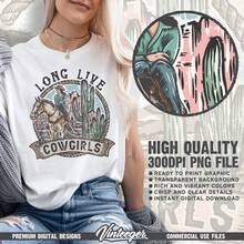¡Viva la vaquera!| Diseño de sublimación| Descarga instantánea| Camisa de vaquera| Chica occidental| Sublimación de países| Digital - Blanco - Ver 2