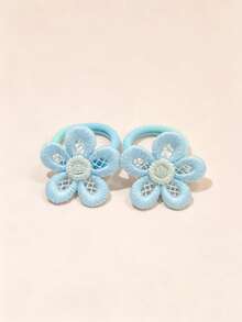 50pcs Baby Hair Ties, Random Color - Multicolor - View 5