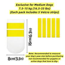 Disposable Dog Rain Boots With Self-Adhesive Straps, Waterproof Pet Foot Covers, Non-Slip Easy-To-Wear Shoes For Small And Medium Dogs, Keep Paws Clean During Outdoor Walks - Multicolor - View 16