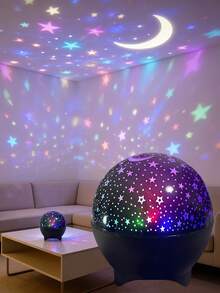 [RGB Galaxy Magic Ball Light] USB Powered LED Projector, Multi-Color Adjustable, Home Living Room Bedroom Decor Light, Suitable For Dates/Parties/Holidays, Christmas & Halloween Creative Gift - Multi-color light - View 2