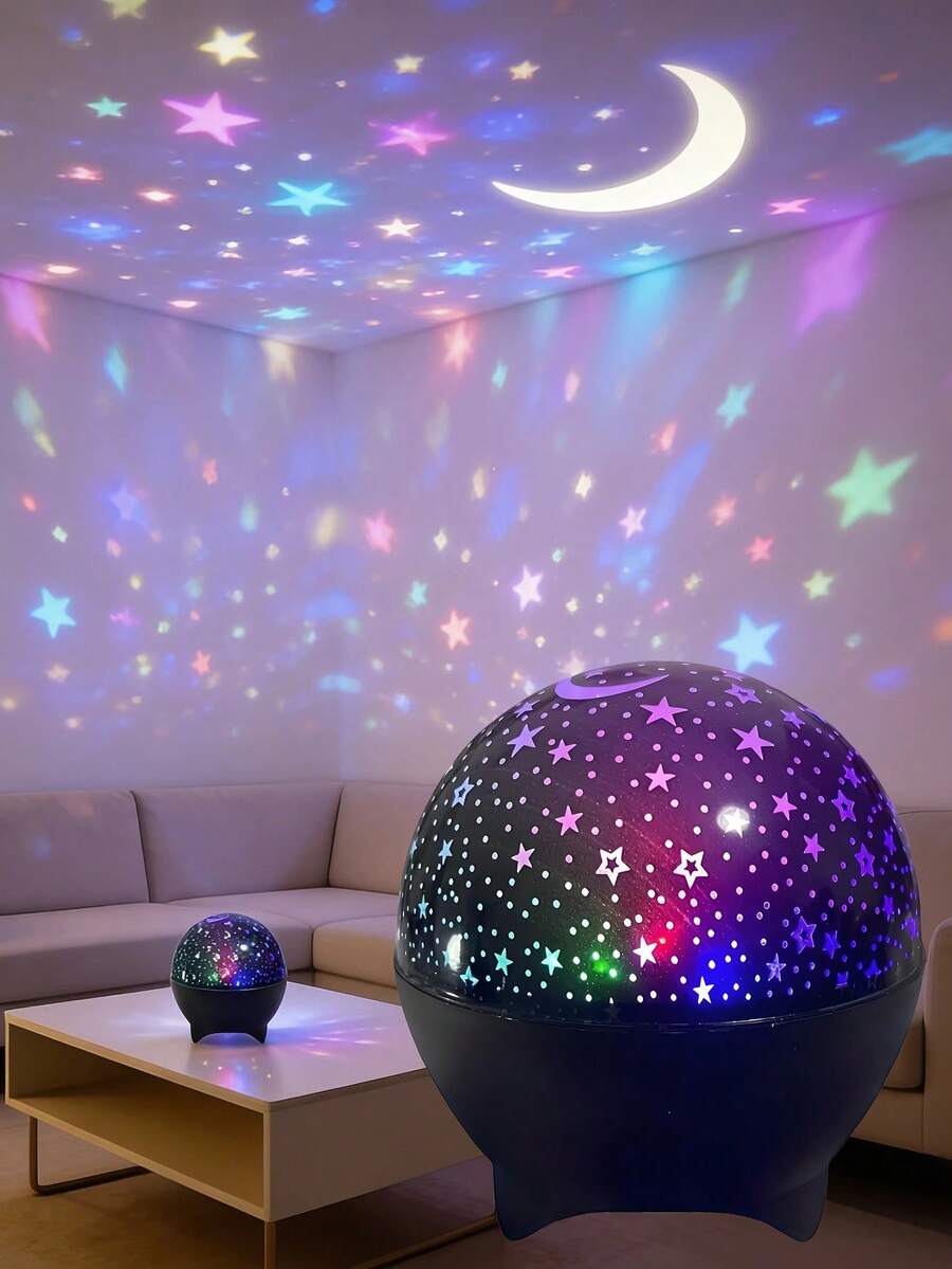 [RGB Galaxy Magic Ball Light] USB Powered LED Projector, Multi-Color Adjustable, Home Living Room Bedroom Decor Light, Suitable For Dates/Parties/Holidays, Christmas & Halloween Creative Gift