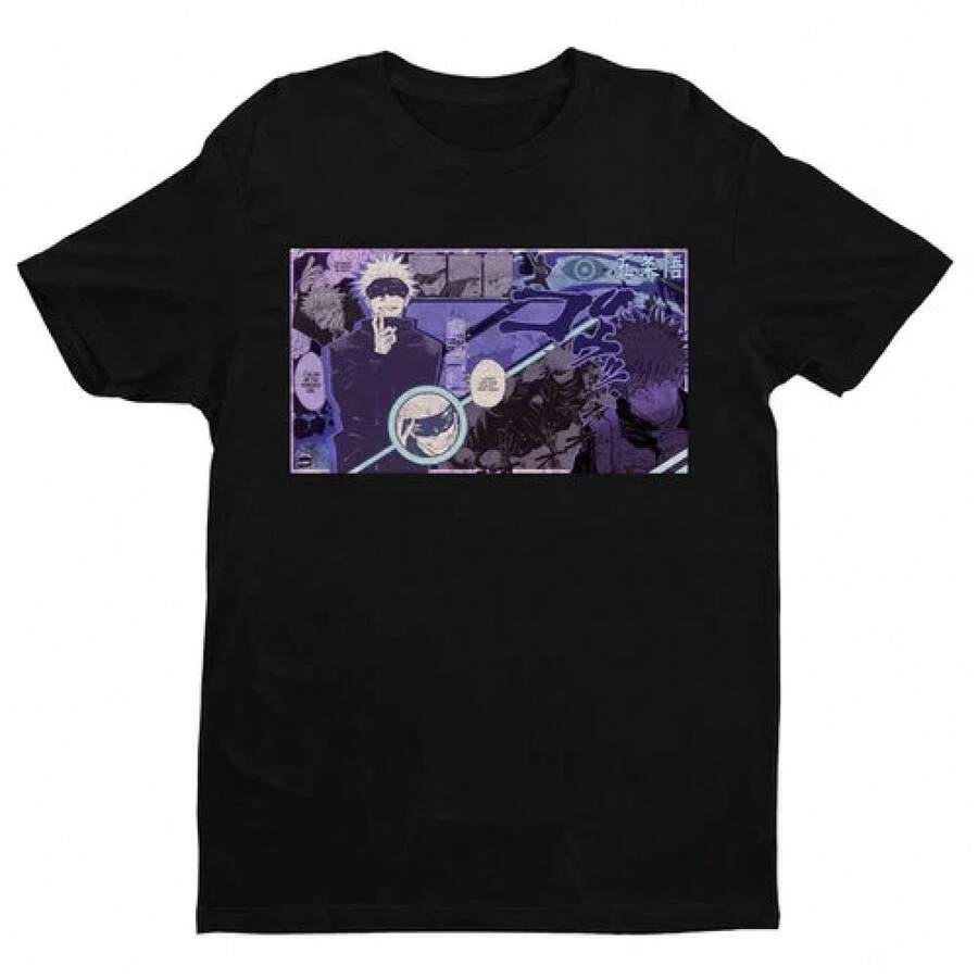 Manga Style JJK T-Shirt Size S - 5XL Gift For Friendsblusas para mujer playeras de mujer vestidos casuales para mujer y2k playeras deportivas para mujer verano camisetas ropa de mujer Fashion Perfect For Daily - Negro - Ver 1
