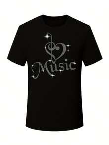 Camiseta de mujer para primavera y verano - Negro - Ver 3
